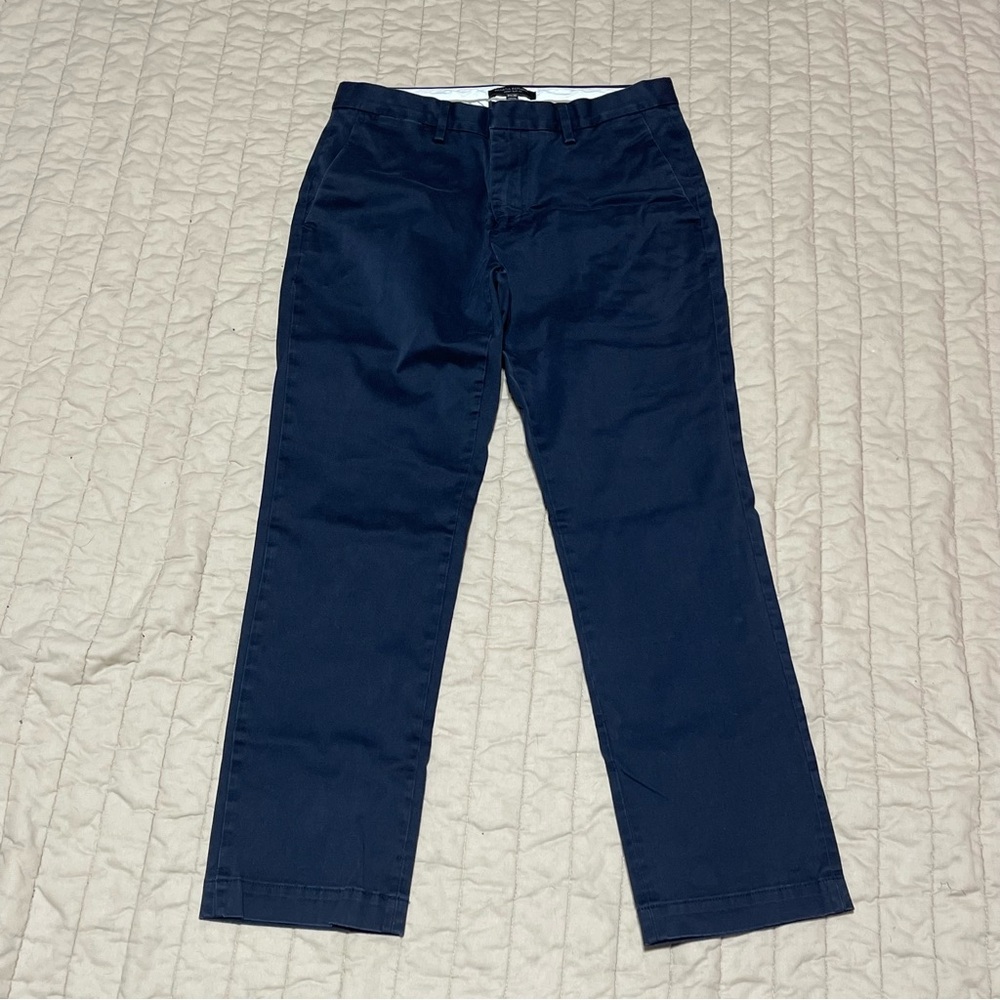 Banana Republic Aiden Chino Pant 31x30 Navy Blue Cotton Stretch